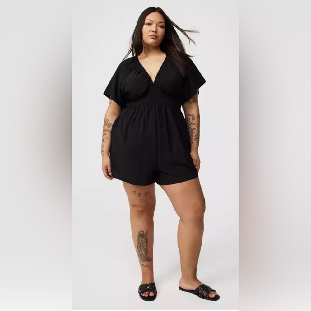 Torrid Double V-Neck Romper